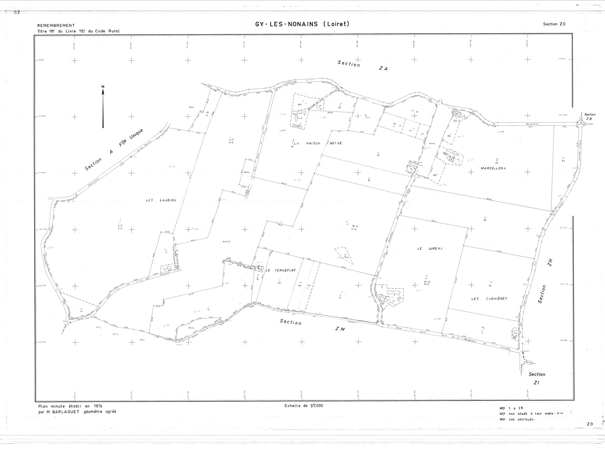Gy-les-Nonains - Sections