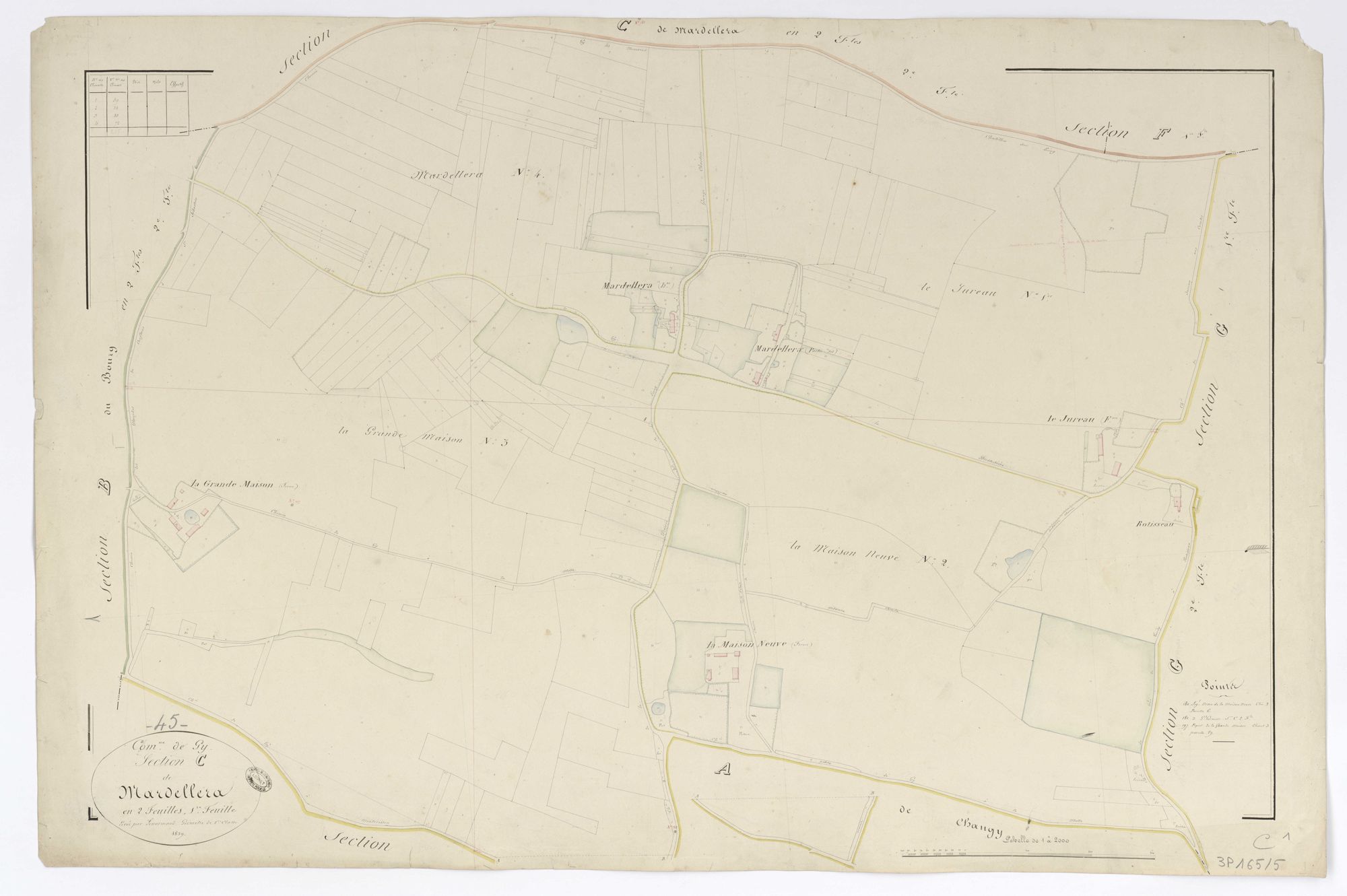 Gy-les-Nonains - Sections