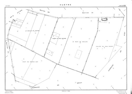 Huêtre - Sections