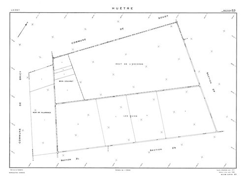 Huêtre - Sections