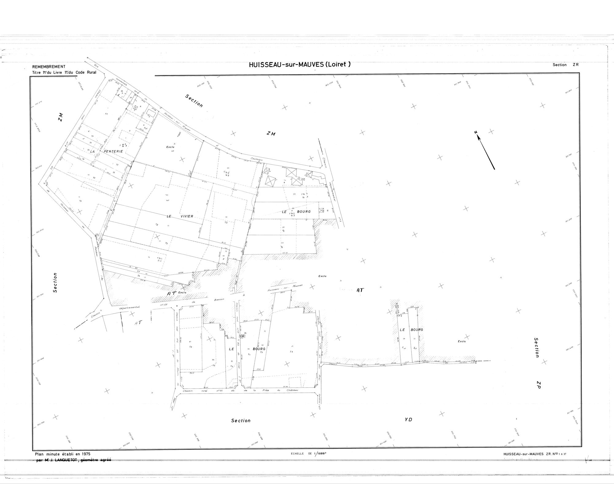 Huisseau-sur-Mauves - Sections