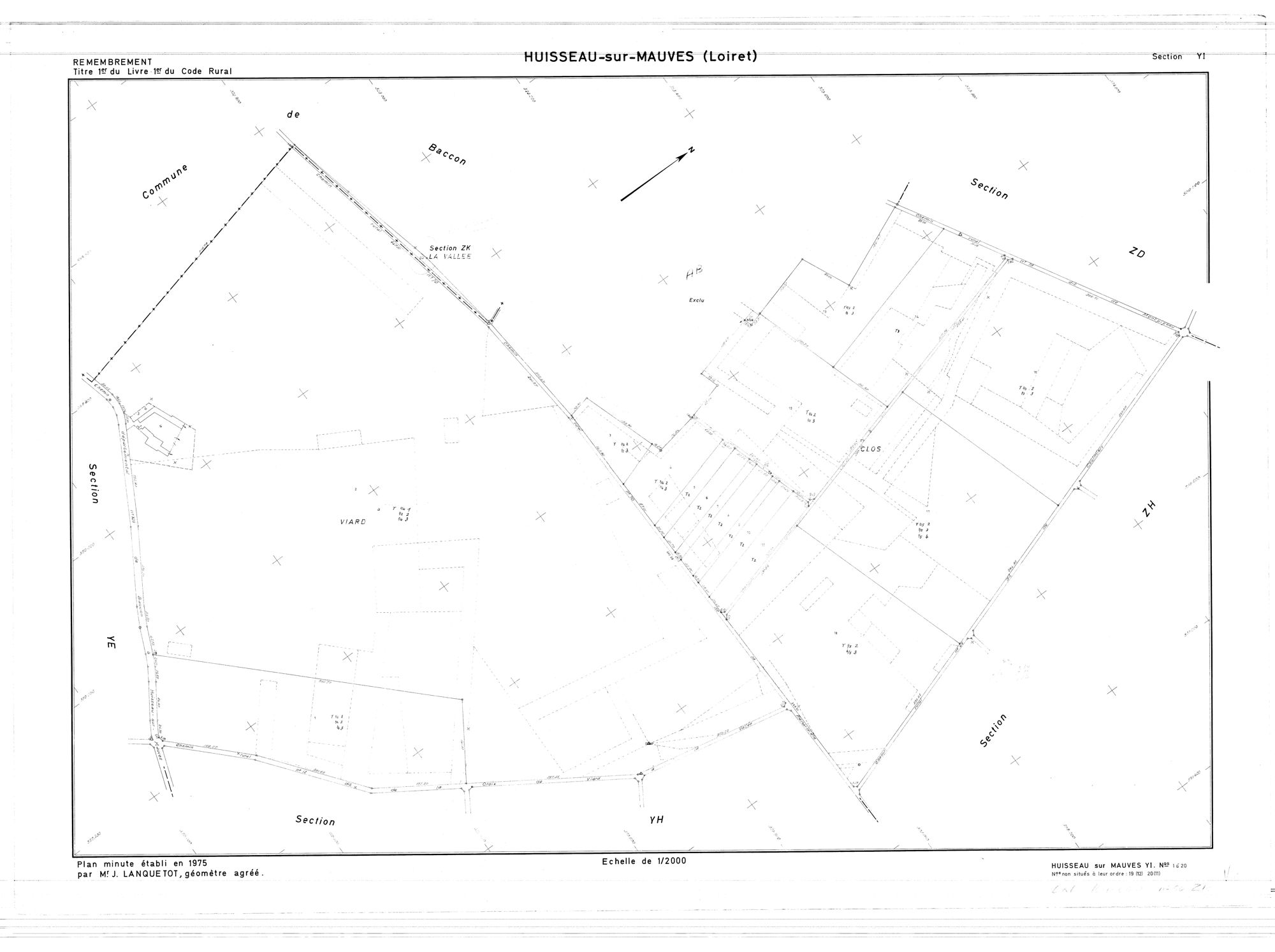 Huisseau-sur-Mauves - Sections
