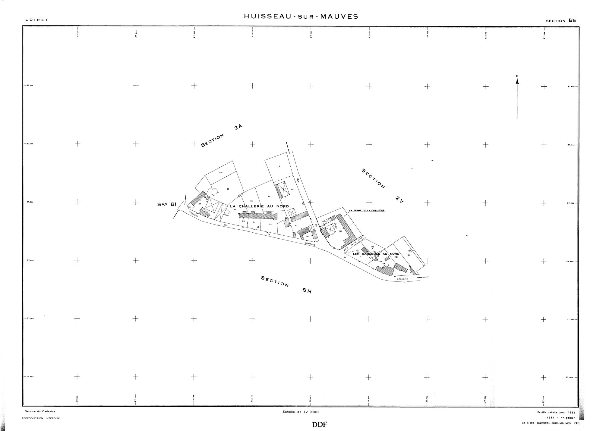 Huisseau-sur-Mauves - Sections