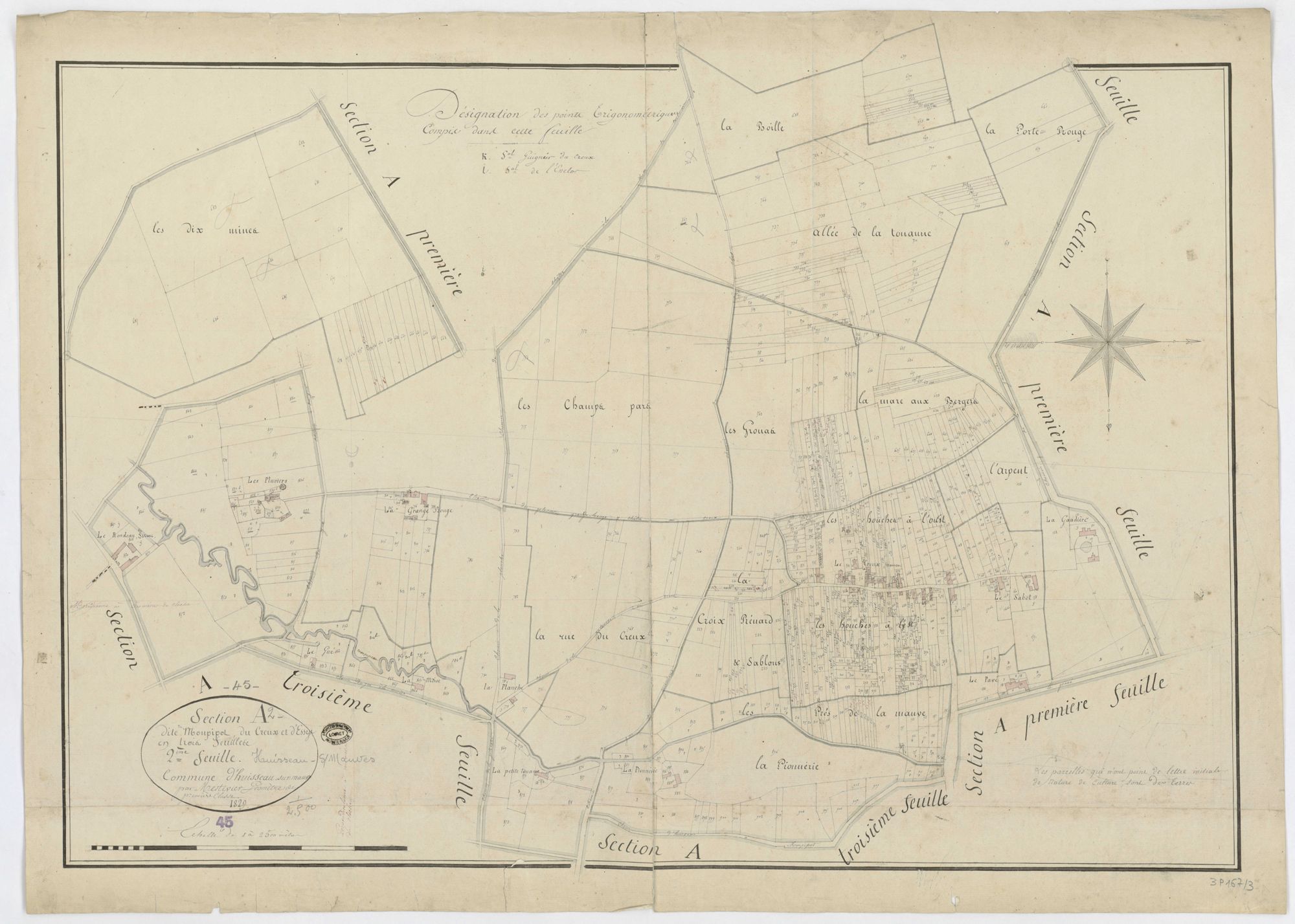 Huisseau-sur-Mauves - Sections