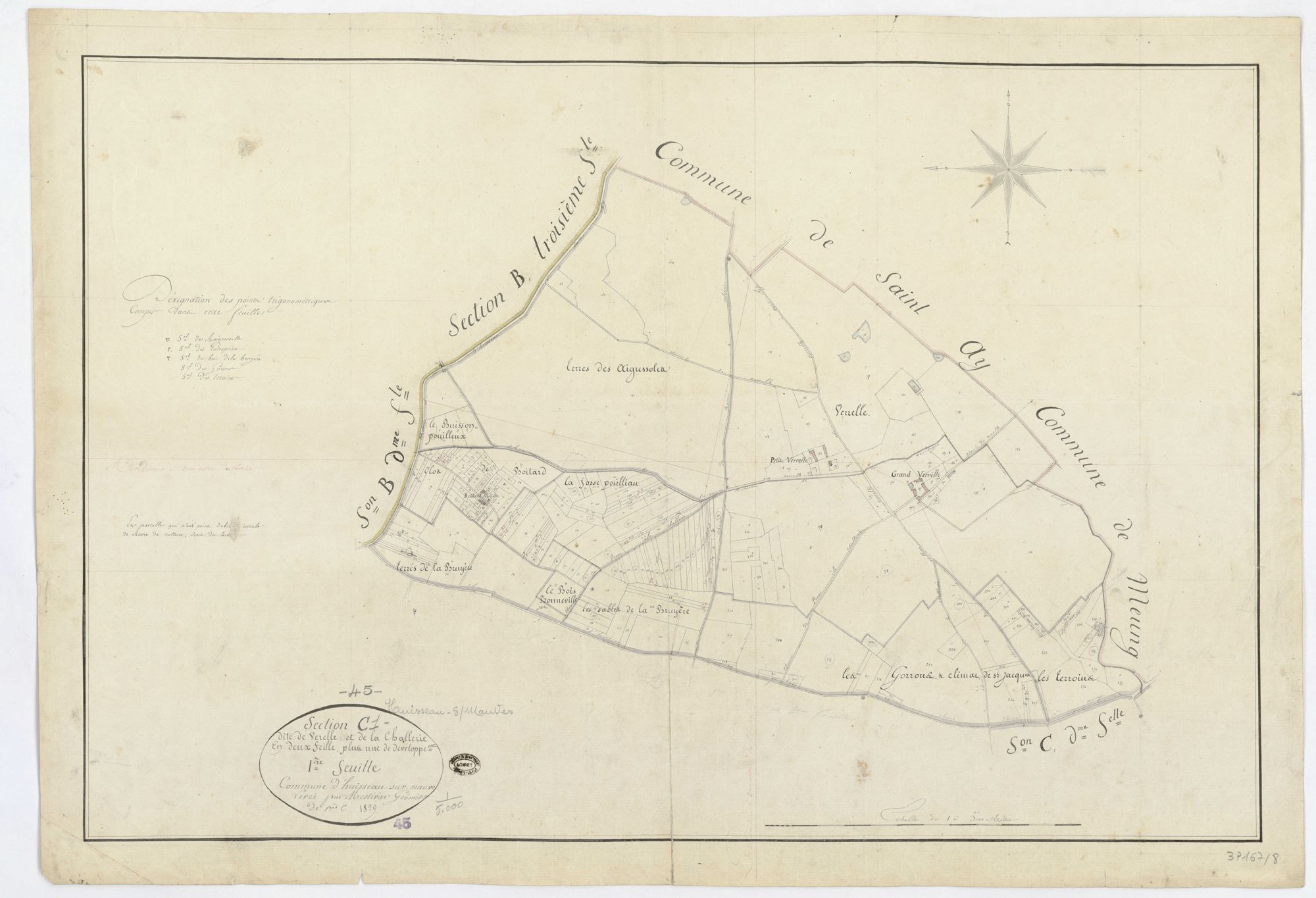 Huisseau-sur-Mauves - Sections