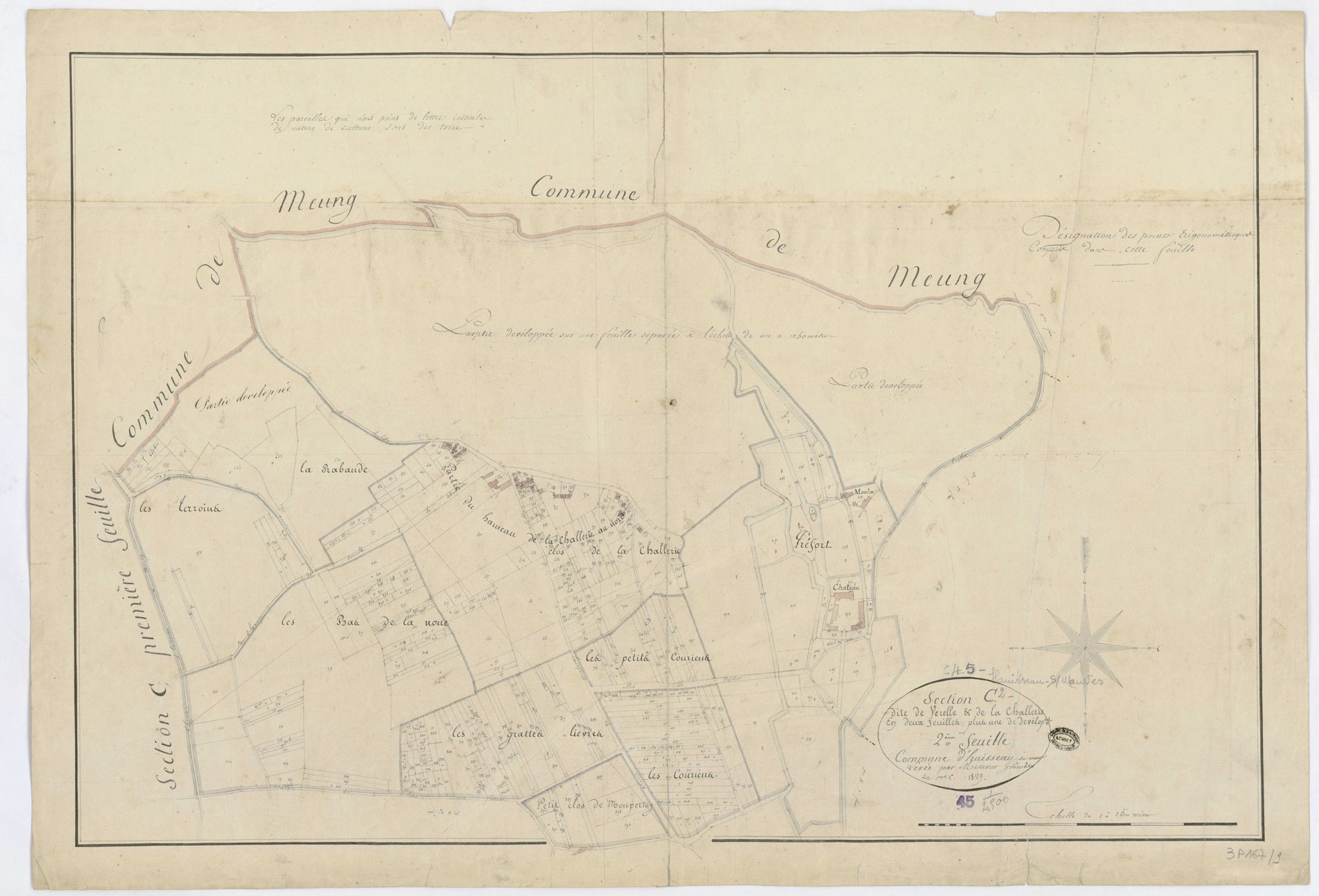 Huisseau-sur-Mauves - Sections