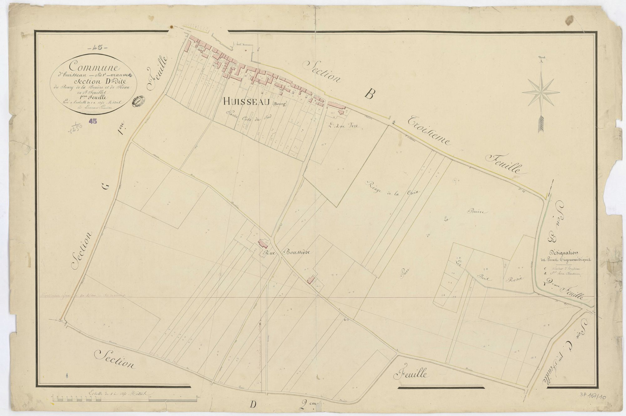 Huisseau-sur-Mauves - Sections