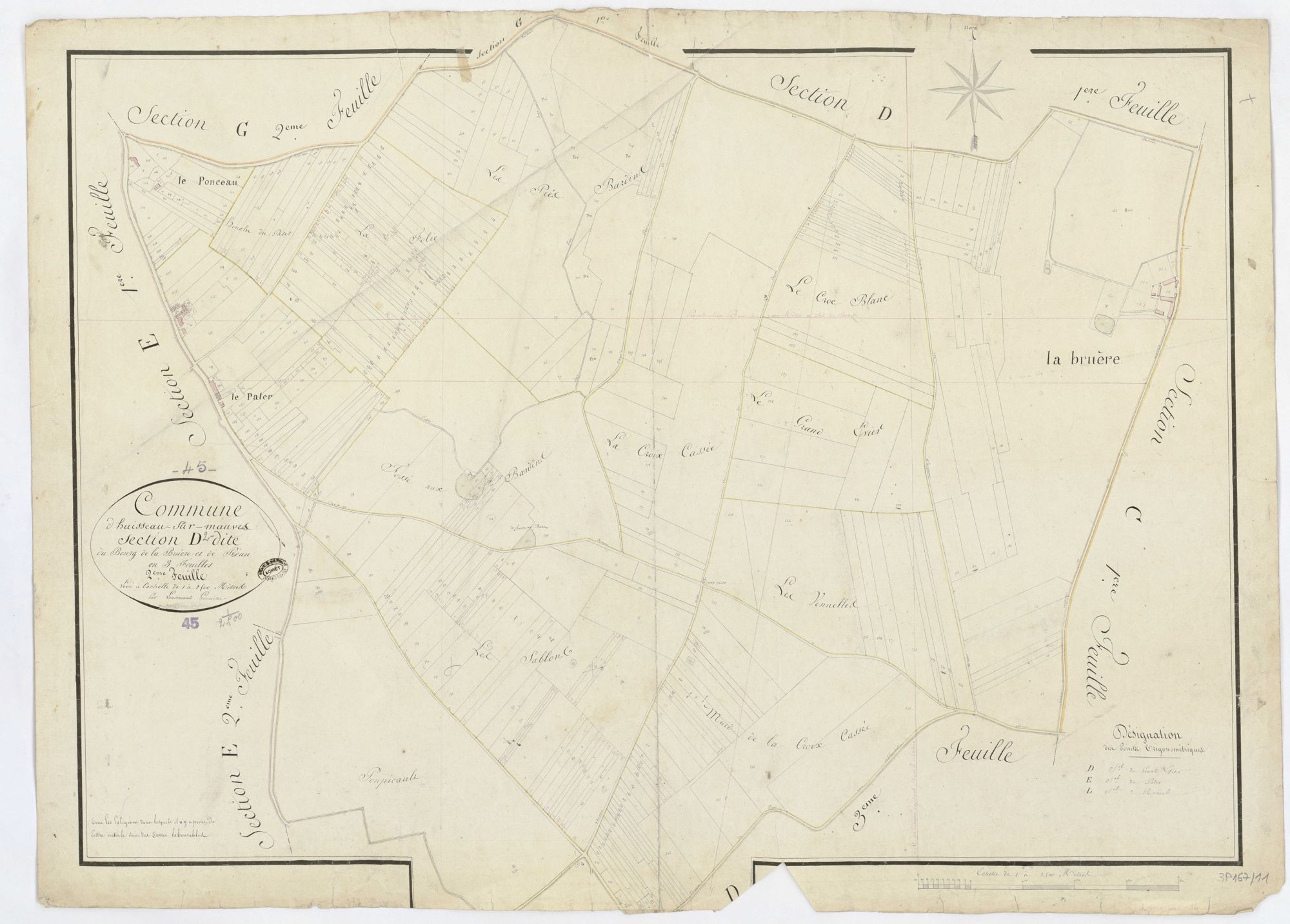 Huisseau-sur-Mauves - Sections