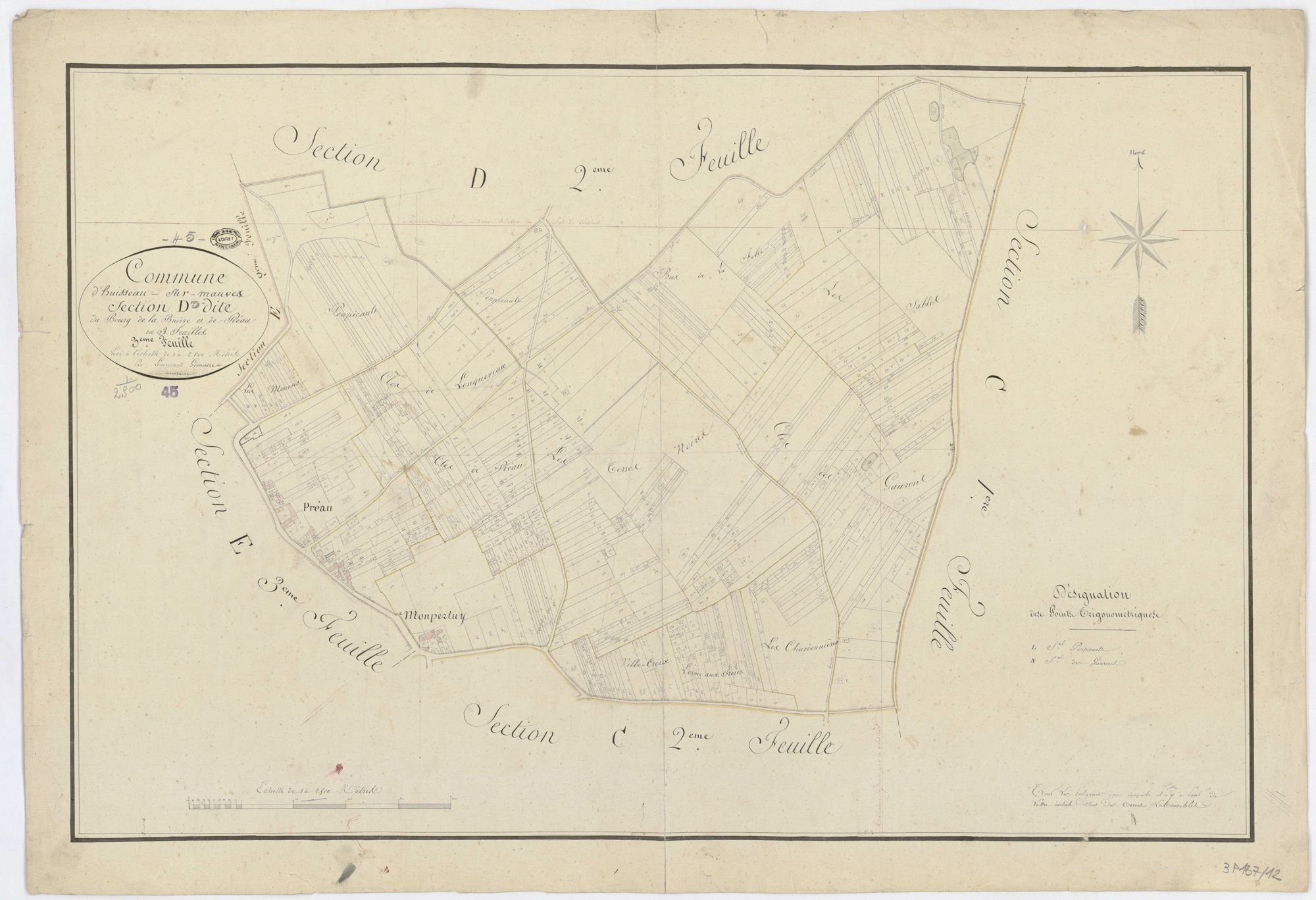 Huisseau-sur-Mauves - Sections