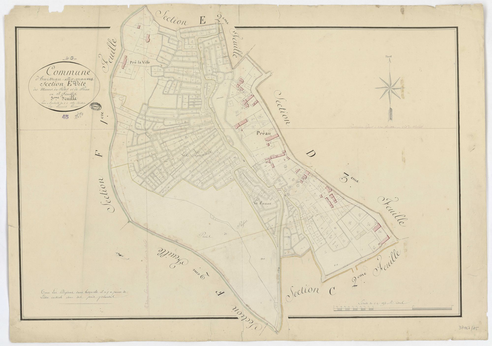 Huisseau-sur-Mauves - Sections