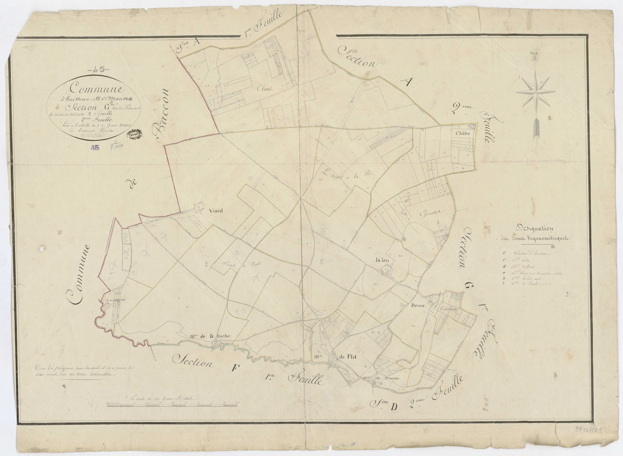 Huisseau-sur-Mauves - Sections
