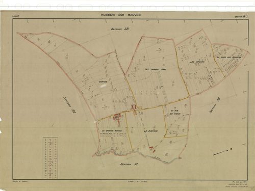 Huisseau-sur-Mauves - Sections