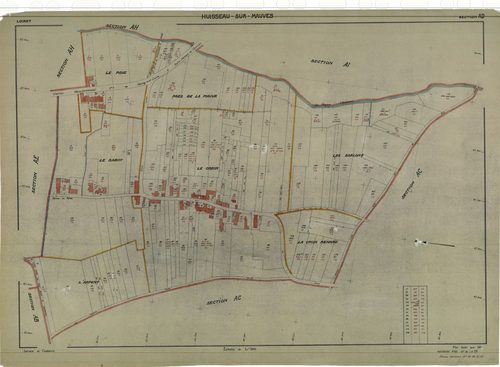 Huisseau-sur-Mauves - Sections