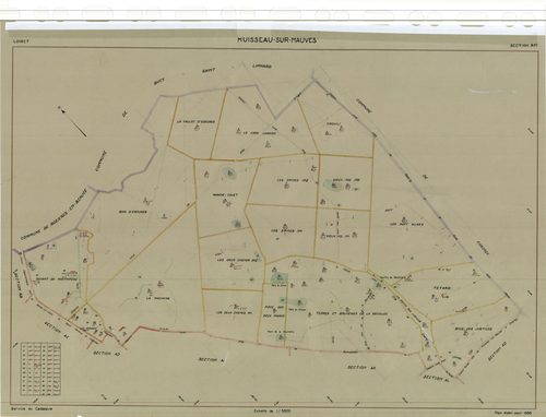 Huisseau-sur-Mauves - Sections