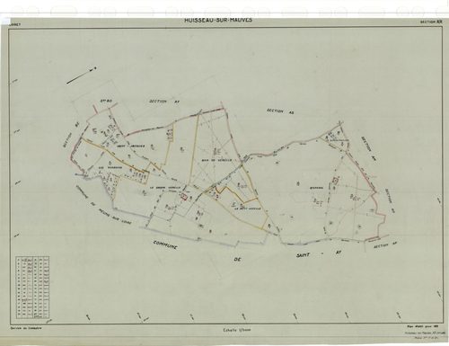 Huisseau-sur-Mauves - Sections