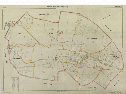 Huisseau-sur-Mauves - Sections