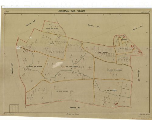 Huisseau-sur-Mauves - Sections