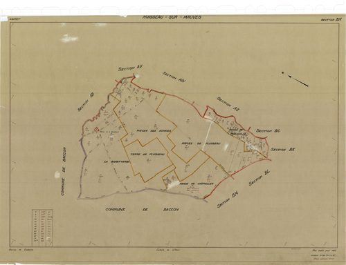 Huisseau-sur-Mauves - Sections