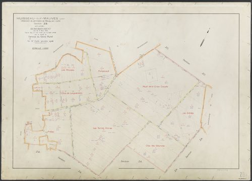 Huisseau-sur-Mauves - Sections