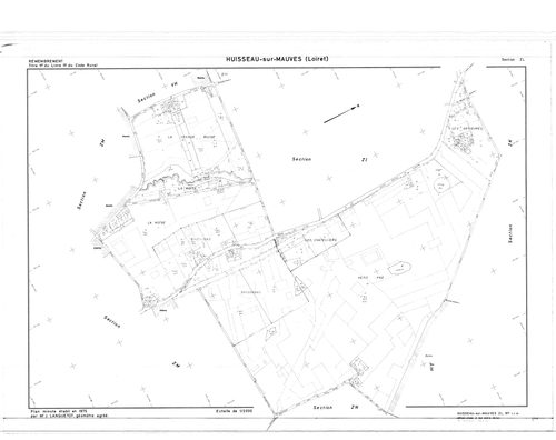 Huisseau-sur-Mauves - Sections
