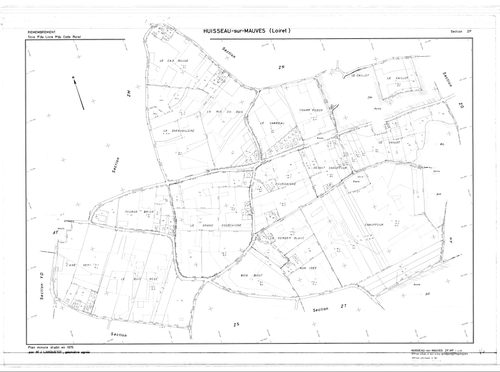 Huisseau-sur-Mauves - Sections