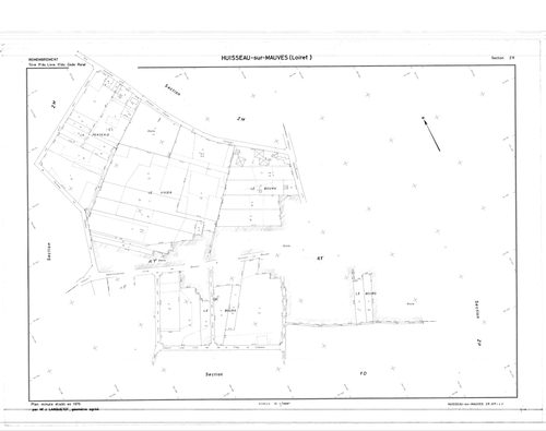 Huisseau-sur-Mauves - Sections