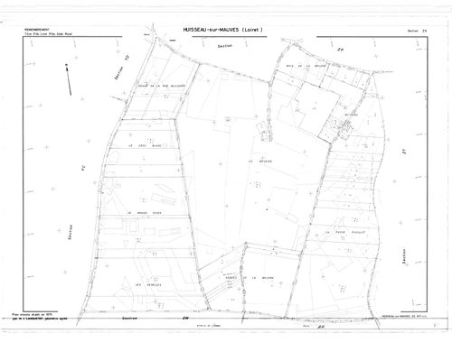 Huisseau-sur-Mauves - Sections