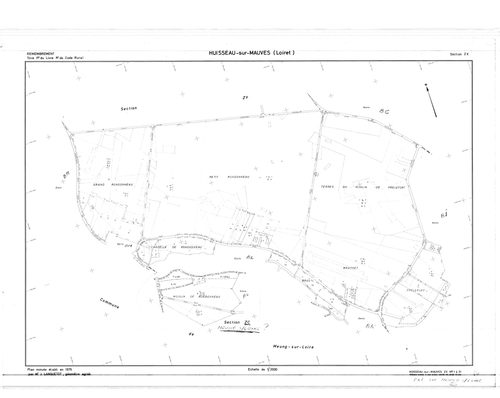 Huisseau-sur-Mauves - Sections
