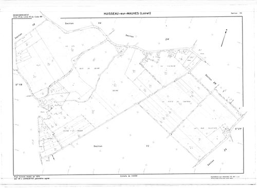 Huisseau-sur-Mauves - Sections
