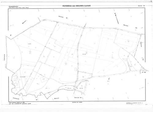 Huisseau-sur-Mauves - Sections