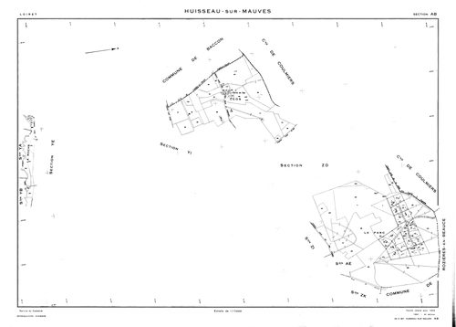 Huisseau-sur-Mauves - Sections