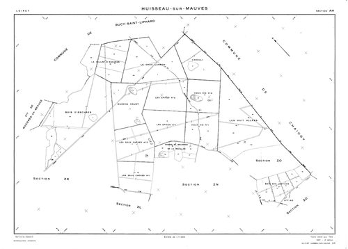 Huisseau-sur-Mauves - Sections