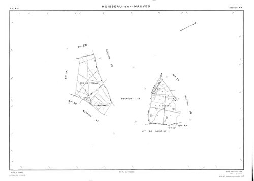 Huisseau-sur-Mauves - Sections