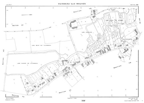 Huisseau-sur-Mauves - Sections
