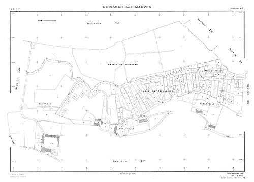 Huisseau-sur-Mauves - Sections