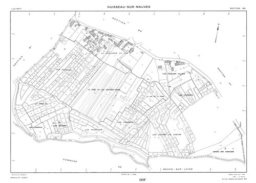 Huisseau-sur-Mauves - Sections