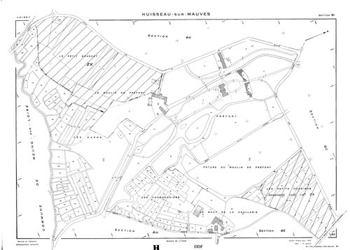 Huisseau-sur-Mauves - Sections