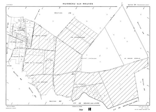 Huisseau-sur-Mauves - Sections