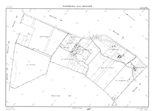 Huisseau-sur-Mauves - Sections