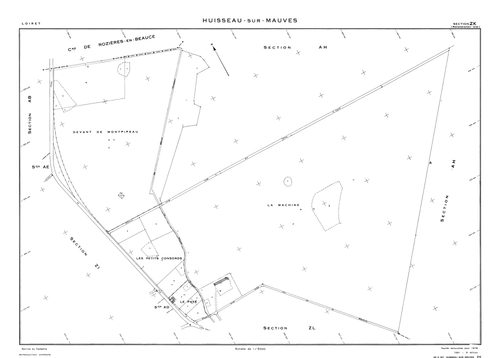 Huisseau-sur-Mauves - Sections