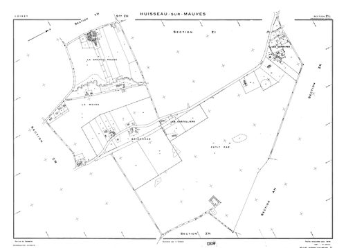 Huisseau-sur-Mauves - Sections