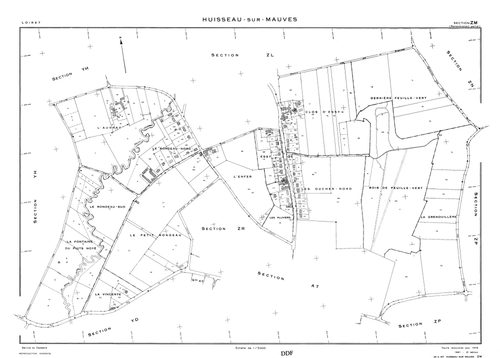 Huisseau-sur-Mauves - Sections