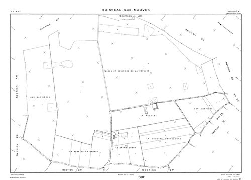 Huisseau-sur-Mauves - Sections