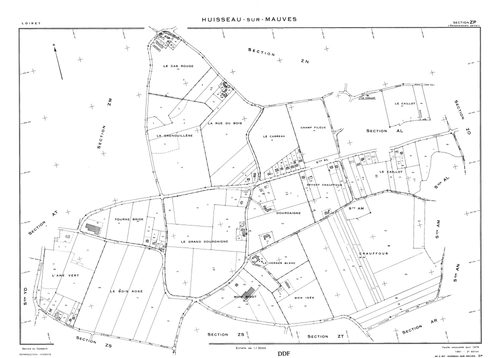 Huisseau-sur-Mauves - Sections