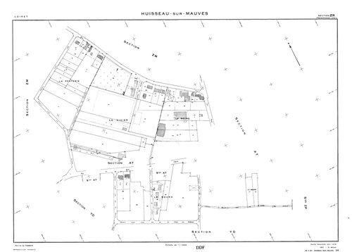 Huisseau-sur-Mauves - Sections