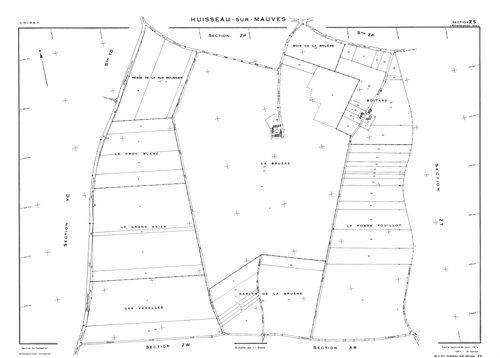 Huisseau-sur-Mauves - Sections