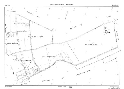 Huisseau-sur-Mauves - Sections