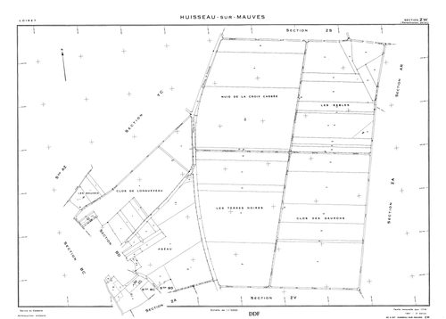 Huisseau-sur-Mauves - Sections