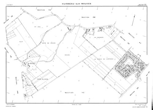 Huisseau-sur-Mauves - Sections