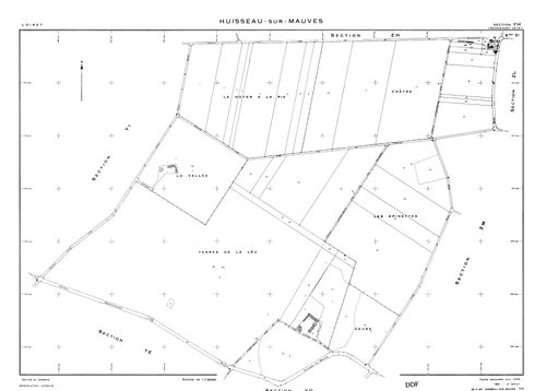 Huisseau-sur-Mauves - Sections
